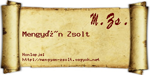 Mengyán Zsolt névjegykártya